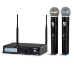 זוג מיקרופונים אלחוטיים מבית TRX Audio U-6298 תדר משתנה