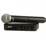 מיקרופון אלחוטי SHURE BLX24E/PG58