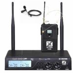 מיקרופון דש מקצועי להצגות צבע גוף מבית TRX Audio U-6098MH תדר משתנה