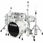 מערכת תופים 5 חלקים + אביזרים "20 SONOR AQ1 Studio Set Piano White