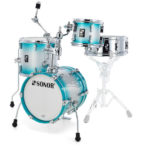 מערכת תופים 4 חלקים ללא אביזרים "14 SONOR AQ2 Martini Set ASB 17333 aqua silver burst