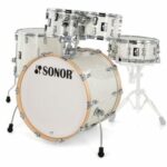 מערכת תופים 5 חלקים ללא אביזרים "22 SONOR AQ2 Stage Set WHP 17335 White Pearl