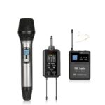סט מיקרופון אלחוטי + מדונה אלחוטית (צבע גוף) TRX Audio Airline 3 + אקו + רסיבר נטען