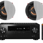 סט זוג רמקולים שקועים KLIPSCH ומגבר PIONEER